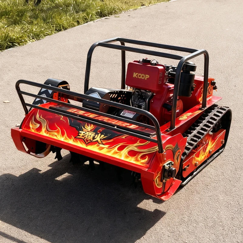 Customized All-Terrain Self-Propelled Multi-Functional flail Mower Intelligent Remote-Controlled Chain-Type
