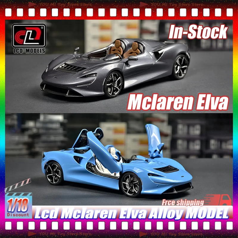 

Alloy 1:18 Scale Lcd Mclaren Elva Die-Cast Car Models Collectible Vehicle For Collectors Home Display Decoration Collection Gift