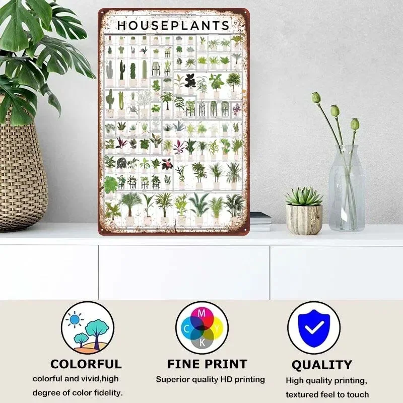 Custom Metal Signs Home Decoration Accessories Horticultural Houseplants Gamer Room Decoration Retro Poster Wall Decor Vintage