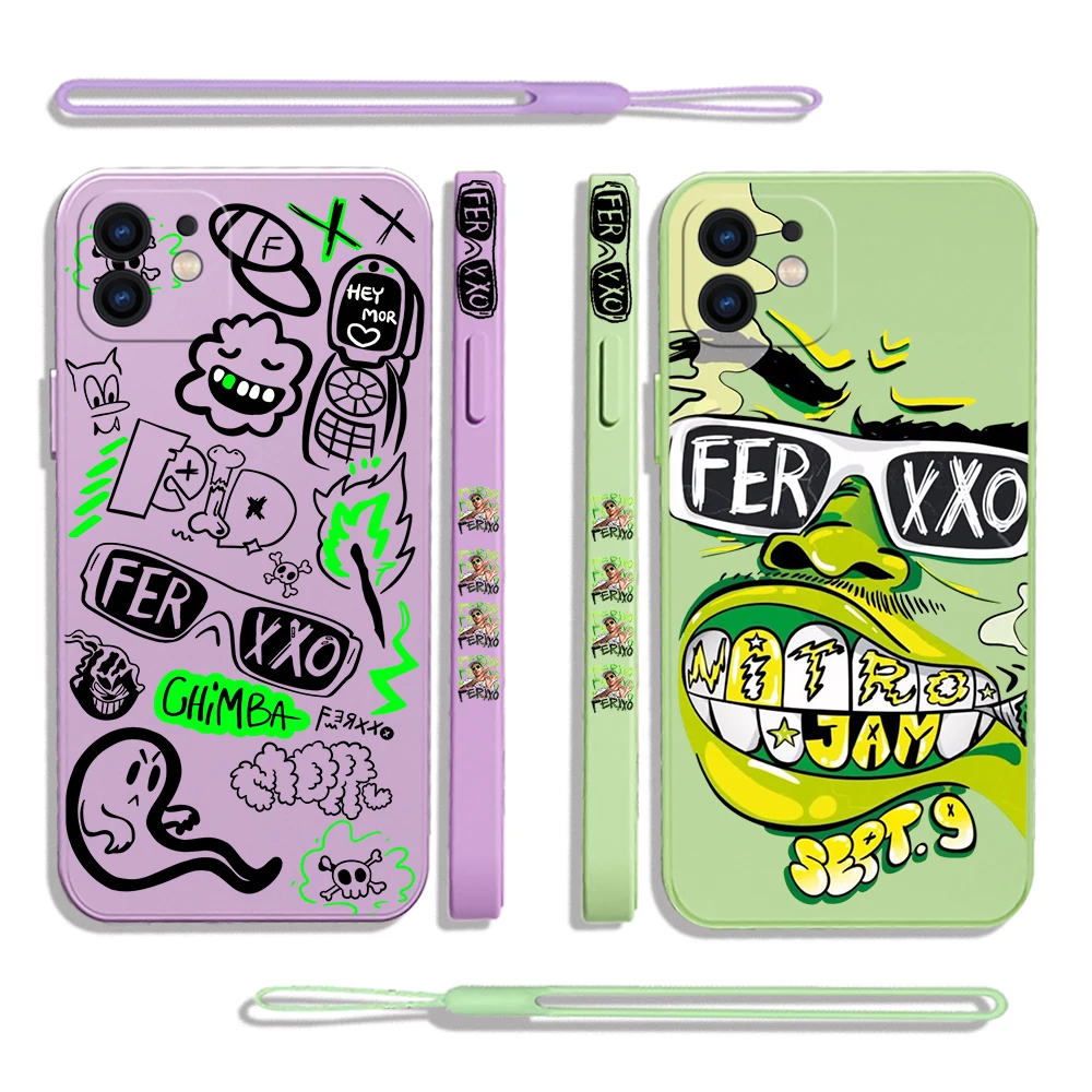 Feid Nitro Jam Ferxxo Phone Case For VIVO Y20 Y30 Y50 Y33T Y12 Y12S Y15 Y17 Y19 Y21 V23 V23E S9 X90 Pro 5G Cover With Hand Strap