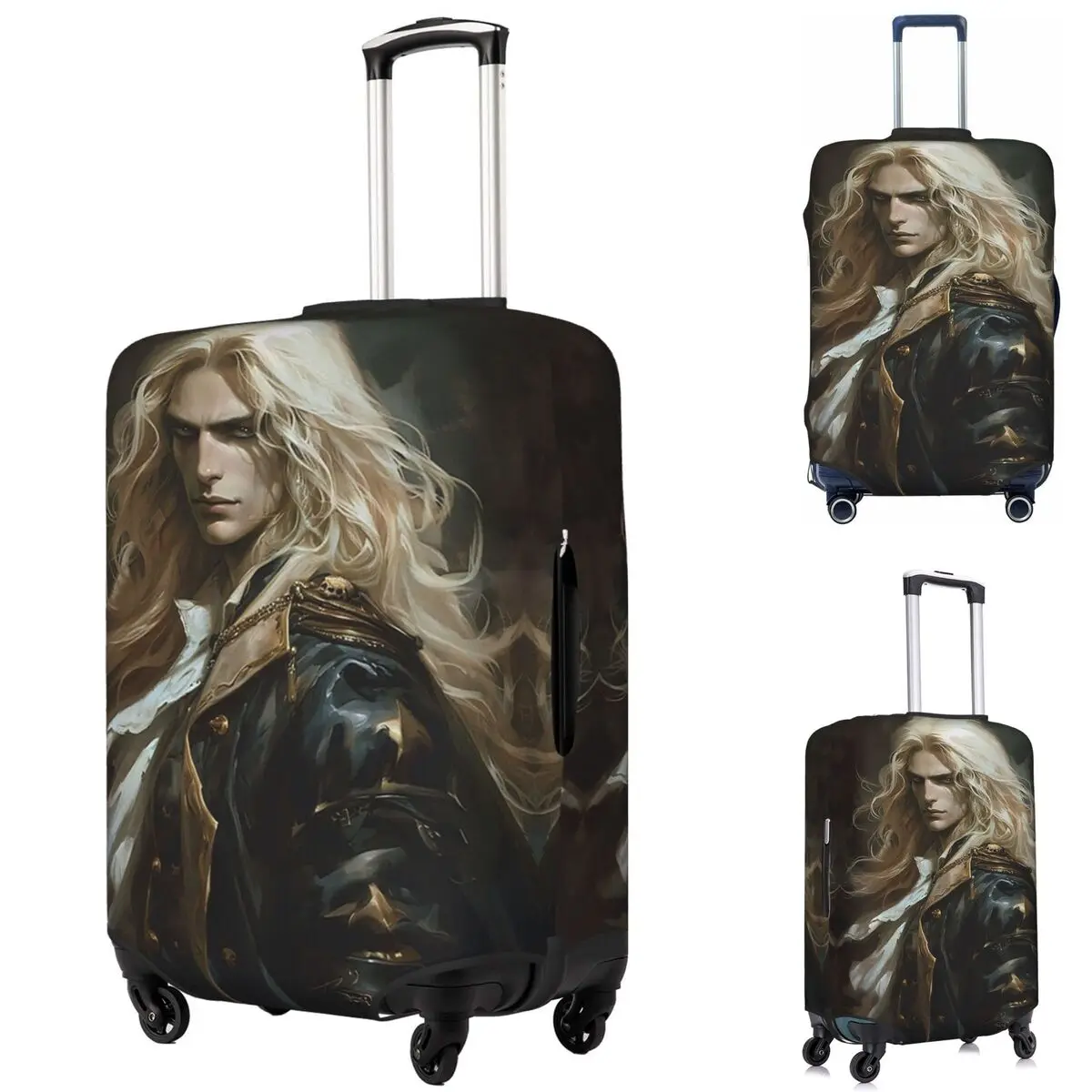 

Alucard Castlevania Suitcase Cover Protection Elastic Travel Luggage Protector Covers for 18-32 Inch