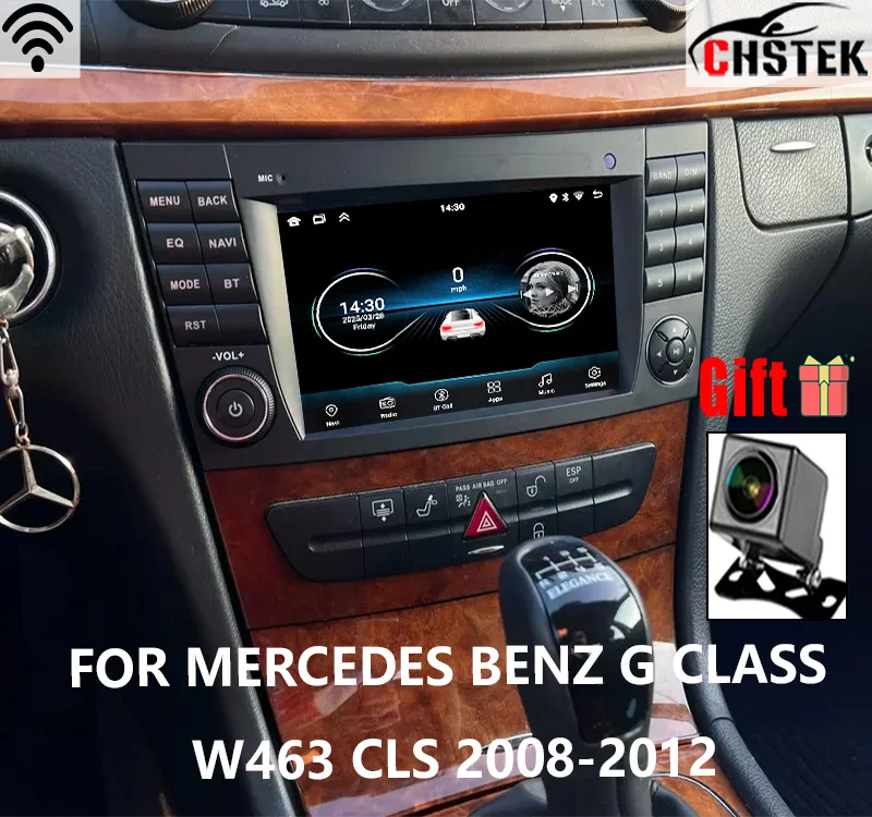 مشغل سيارة لمرسيدس بنز الفئة E W211 E200 E220 G-Class W463 C219 شاشات تعمل باللمس ترقية السيارات ستيريو فيديو وسائل الإعلام بلوتوث FM