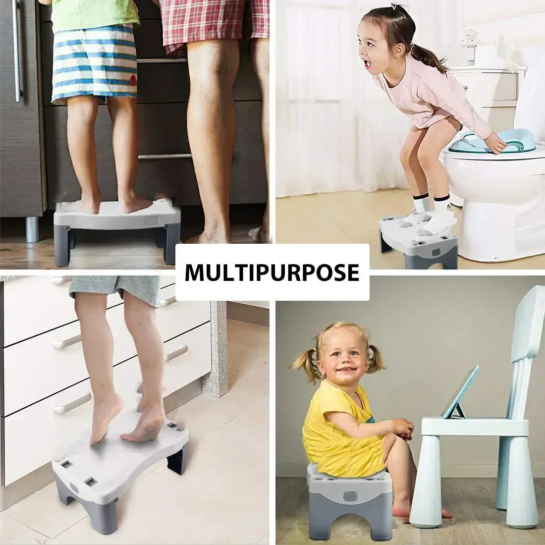 Bathroom Stools for Children Toilet Step Stool Squat Toilet Assistance Steps for Kids for Home Baby Stepping Stand Step Stool