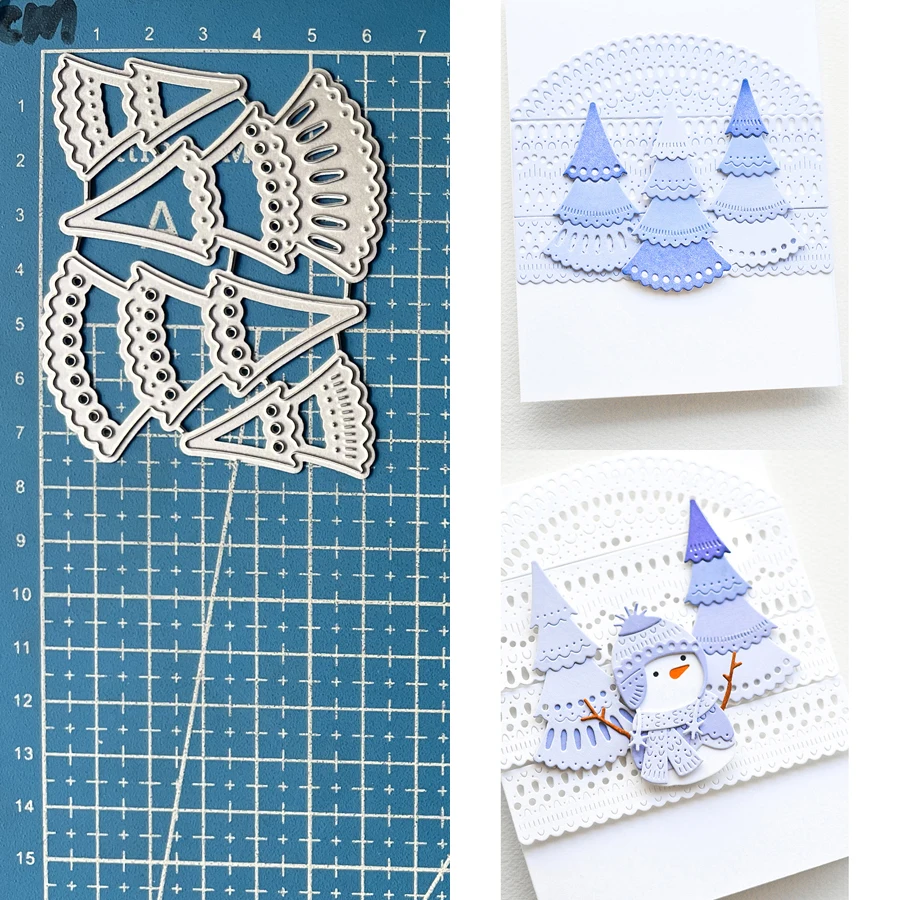 Lucky Goddess Metal Cutting Dies Nordic Whimsy Trees Diy Scrapbooking Photo Album Decorative Embossing Paper Card Crafts