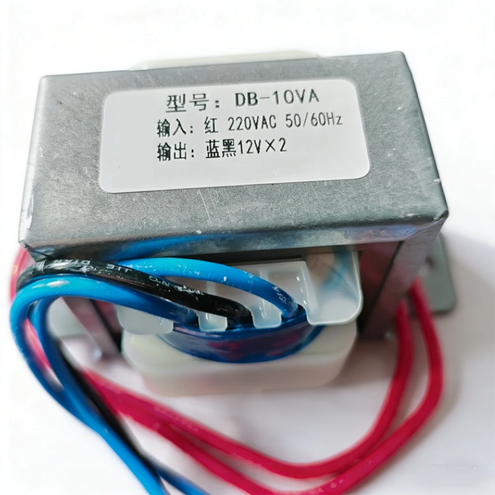 1Pcs 10W EI48 Type Power Transformer AC 220V To AC 6V/9V/12V/15V/18V/24V/36V Single/Dual V output 2/3Line 50Hz