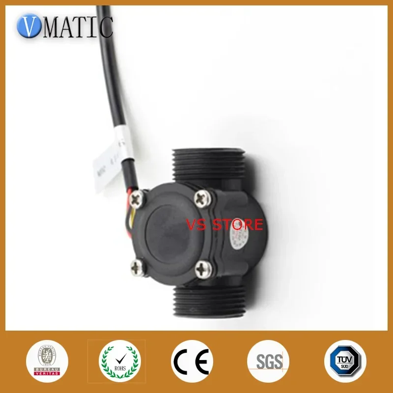 Free Shipping VCA168-6 3/4' ' Indicators 2-60l/m Water G3/4 Meter High Accuracy Plastic Flow Sensor