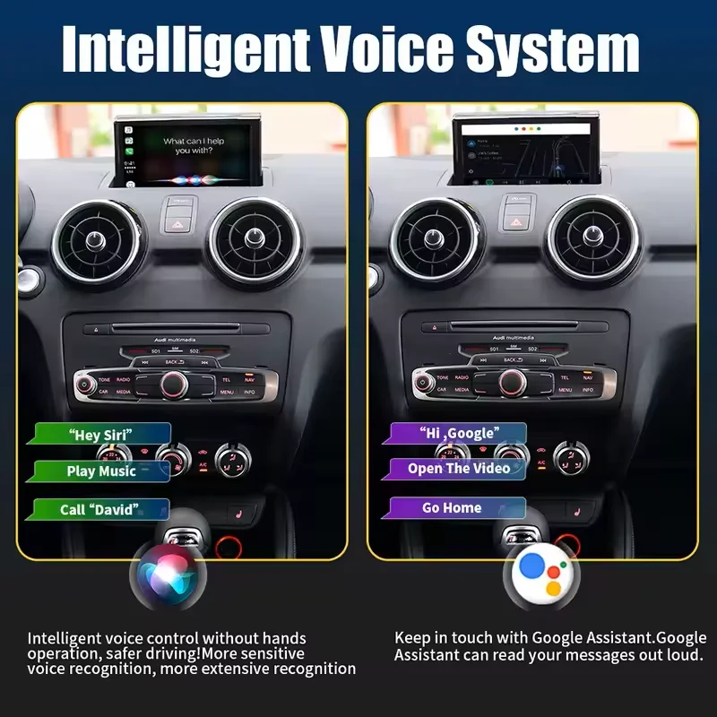 CARABC CarPlay اللاسلكي Android Auto لأودي A1 Q3 2012-2018 MMI 2G/3G HN + RMC مع وظيفة وصلة مرآة AirPlay #5