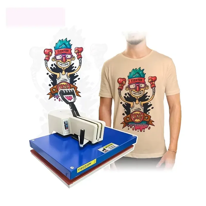Winner Multifunctional Automatic Heat Transfer Press Machine 16-24 Inch New Condition for T-shirt and Clothing Logo Print