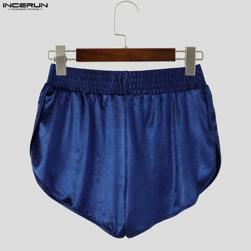 2026 Men's Shorts Solid Color Elastic Waist Joggers Summer Casual Men Bottoms Loose Homewear Leisure Cozy Shorts For Man INCERUN