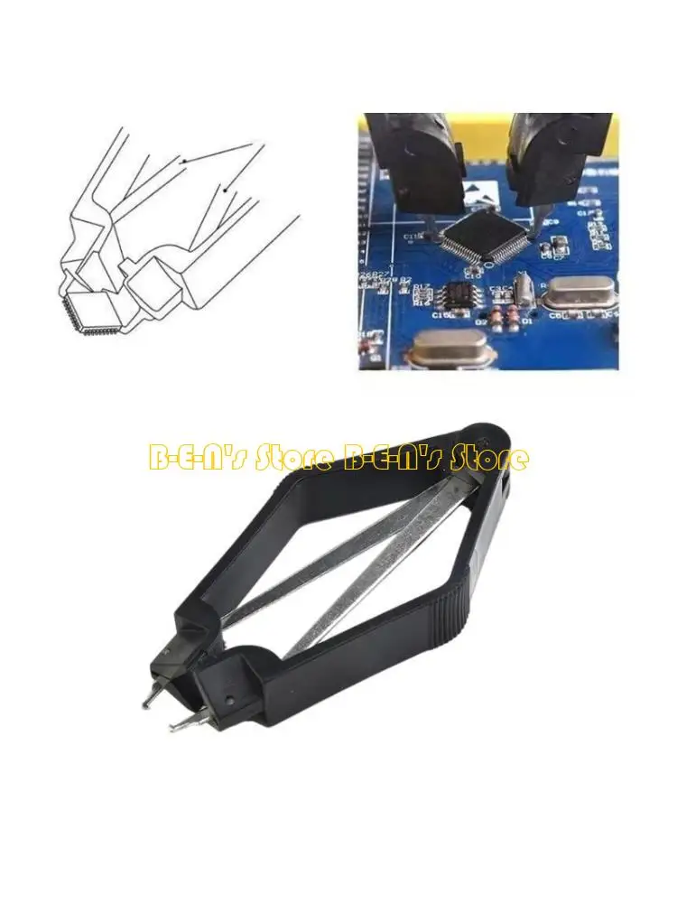 Y1AD Stainless Steel PLCC IC Chip Extractor Motherboard Circuit Board Component Puller Chip Puller Tool