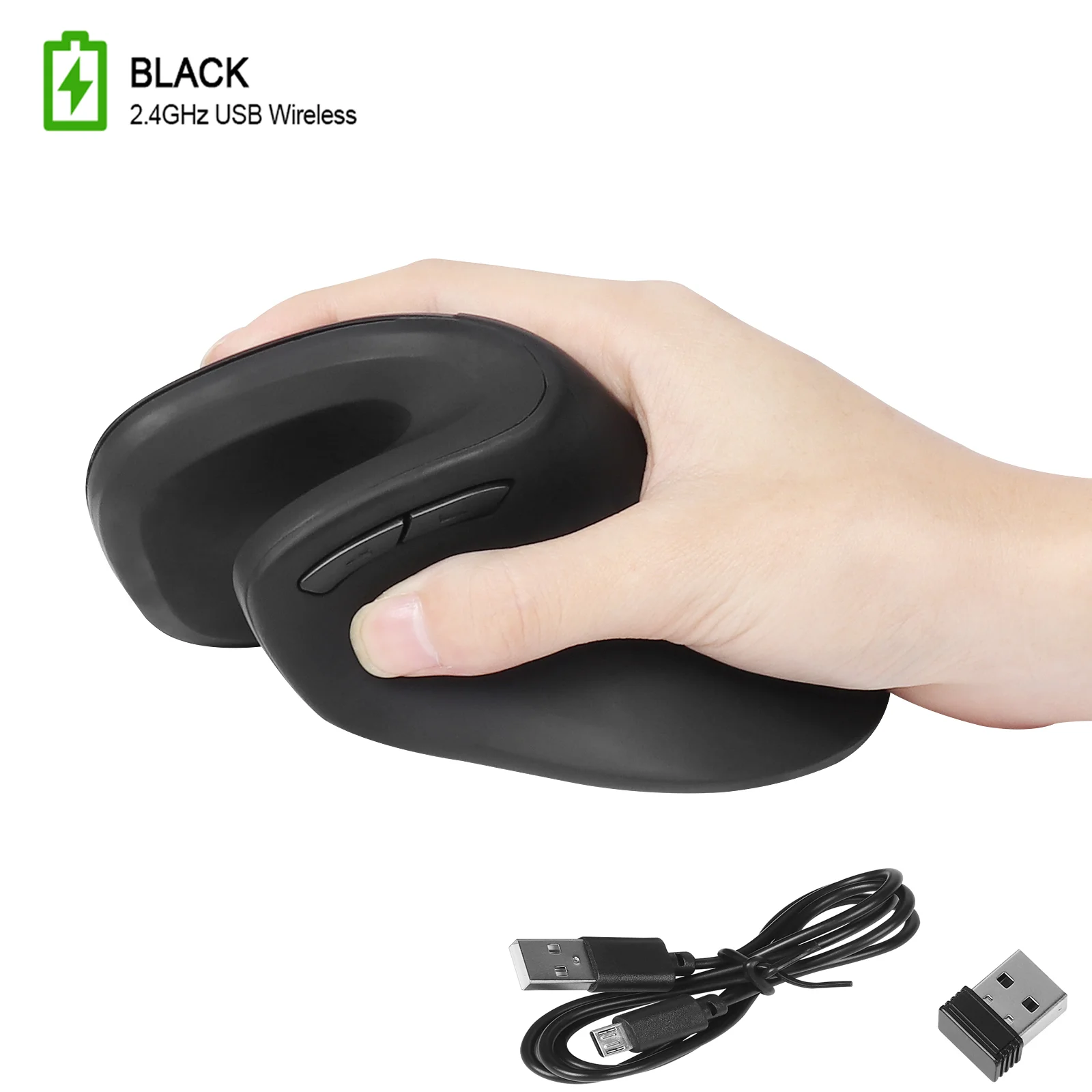 

Ergonomic Vertical Mouse Wirelesss Rechargeable USB Mause Optical 3200 DPI Silent Wireless Mice For Laptop PC Tablet Computer