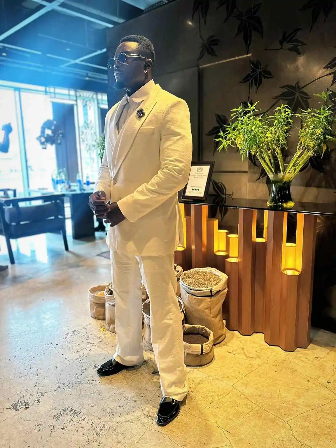 Jacquard-Herrenanzüge, 2-teilig, Jacke, Hose, spitzes Revers, zweireihig, für Hochzeit, Bräutigam, Smoking für besondere Anlässe, Übergröße