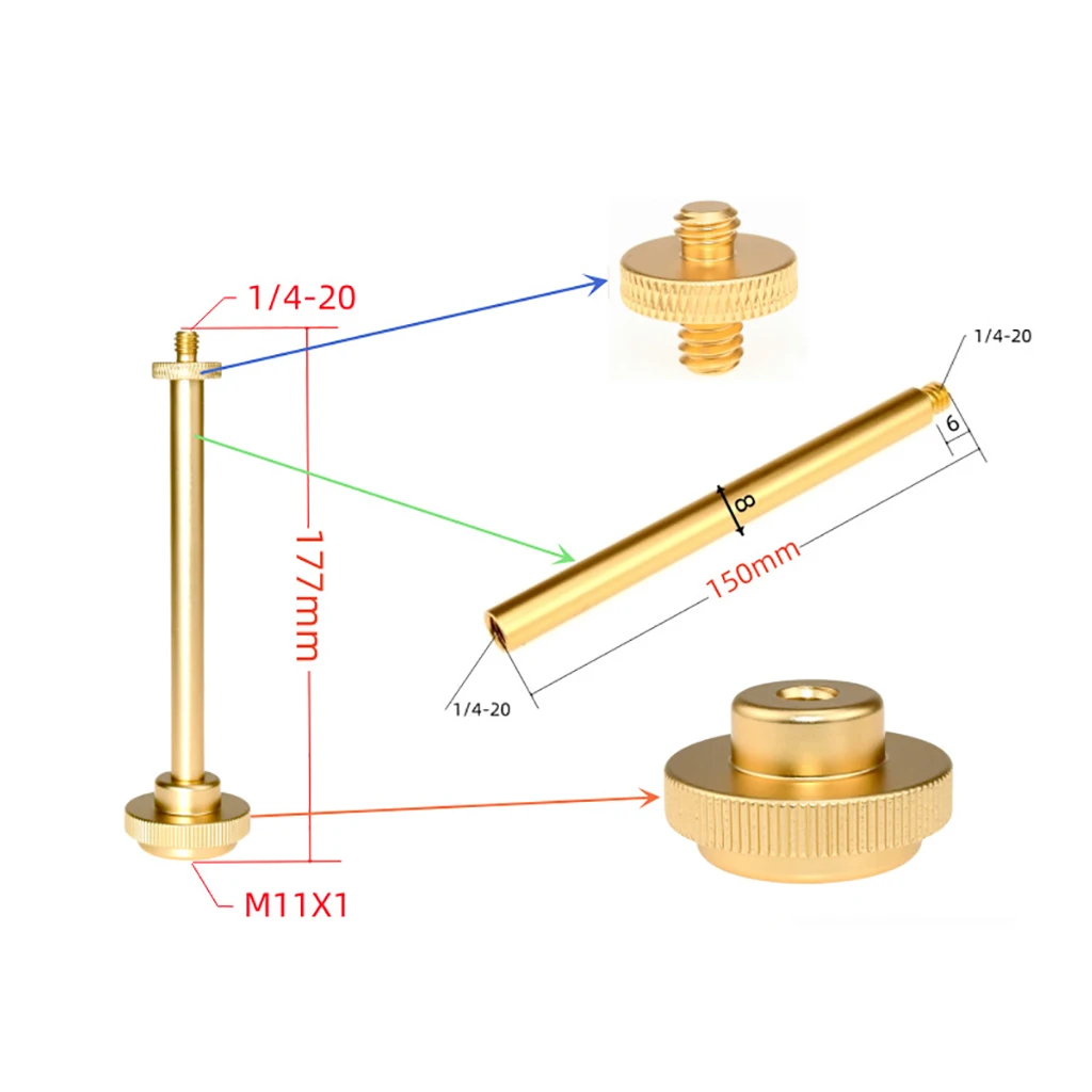Aluminium legierung Camping Desktop Lichtst änder stabile Außen laterne Halterung Lampe Mast halterung DIY Kit mit d40mm/d70mm Sockel – Detail 15