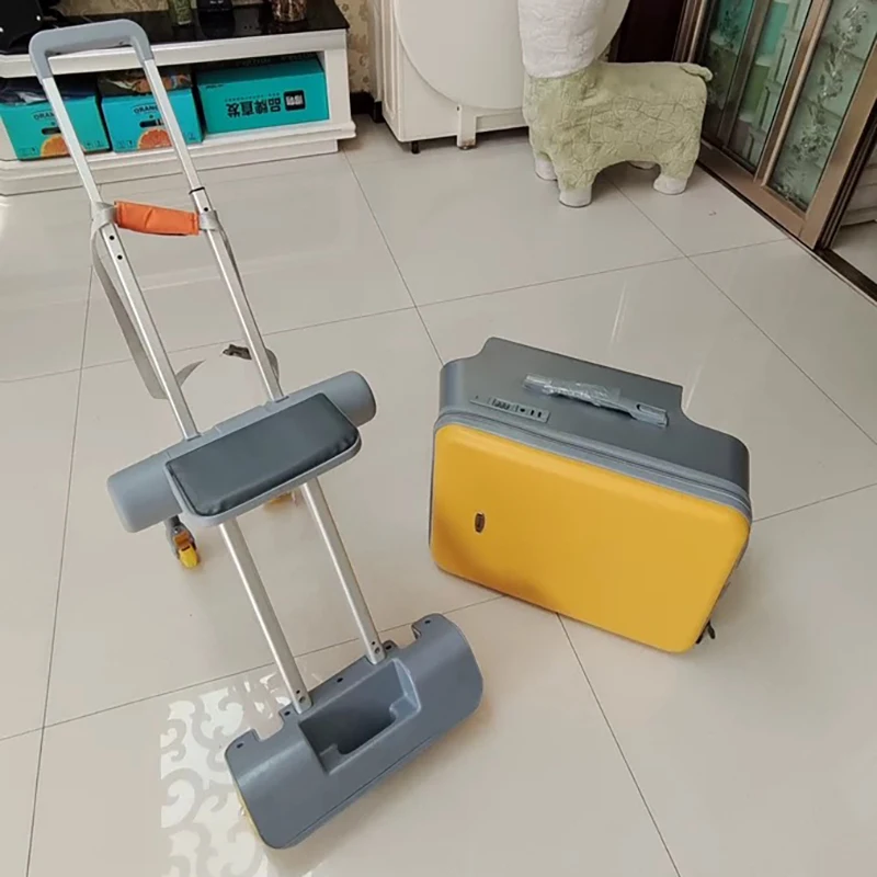 

Lazy walking baby luggage box can sit can ride children pull rod suitcase box baby travel luggage carry on board luggage case