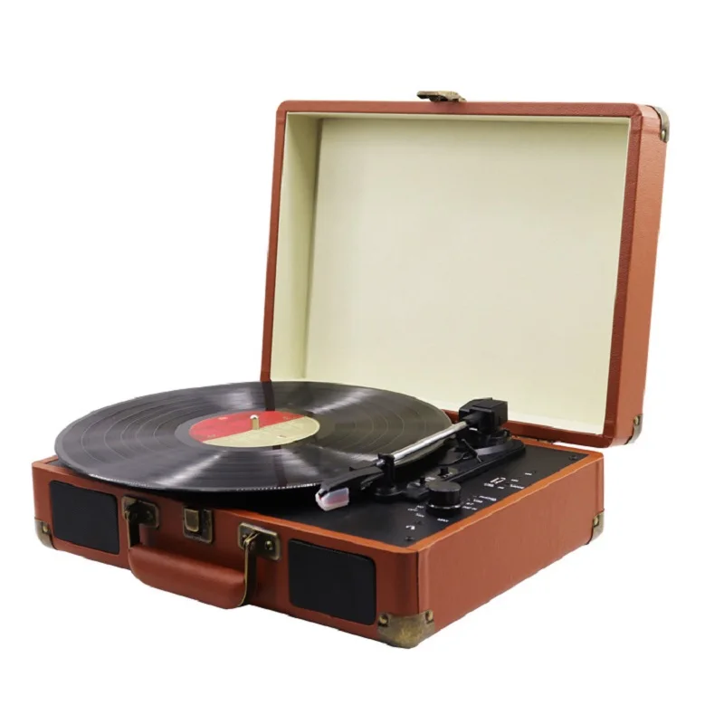 ポータブルレコードプレーヤー ポータブルBluetoothレコードプレーヤー 33 45 78RPM