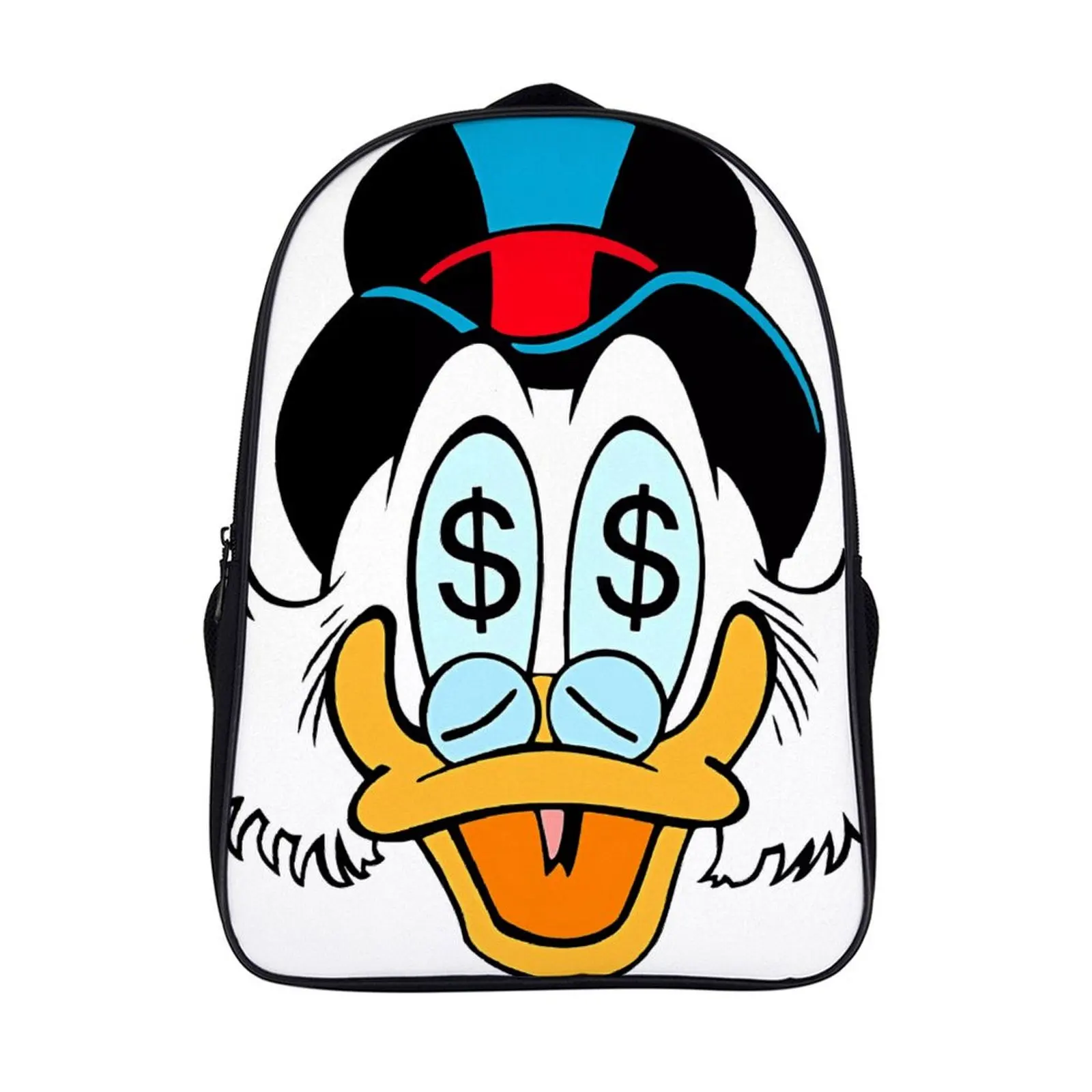 

Fashion Student's Backpack Cartoon Disney Donald Duck School Bag 16 Inch 2 Compartment Backpack Student Schoolbag