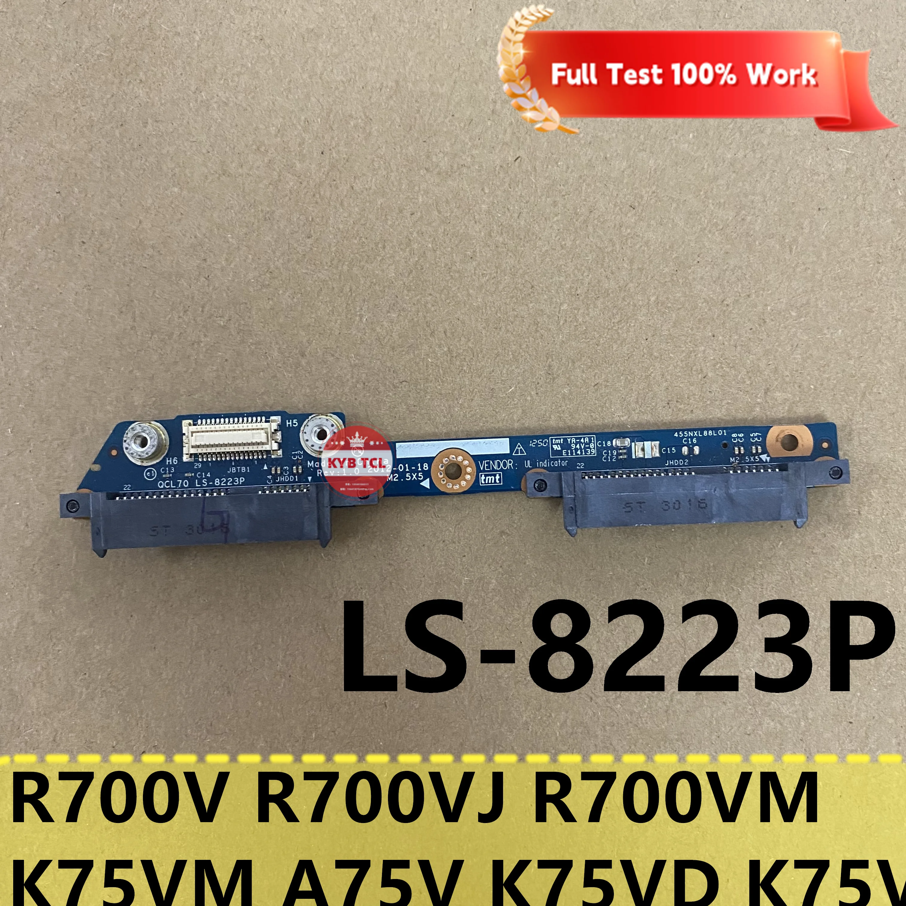 Для Asus R700V R700VJ R700VM K75VM R700VJ-RS71 A75V K75VD K75V ноутбука HDD SATA разъем жесткого диска плата LS-8223P