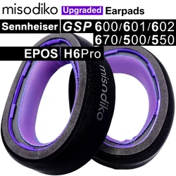 Sostituzione dei cuscinetti auricolari aggiornati misodiko per Sennheiser | EPOS GSP 670/ 600/ 601/ 602/ 500/ 550, cuffie da gioco H6Pro