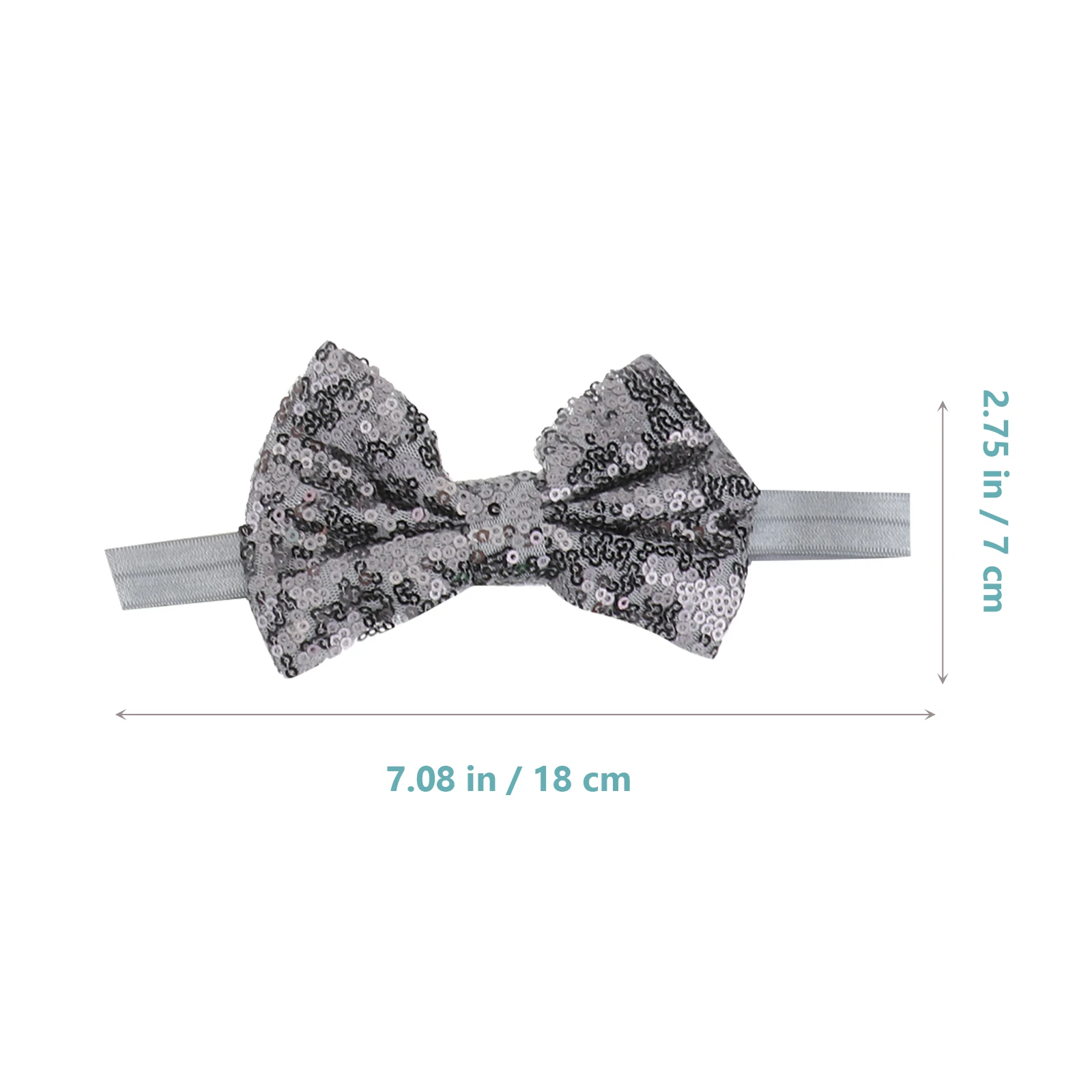 

6Pcs Sequin Bowknot Christmas Headbands Kids Baby Hair Accessories Xmas Headbands Party Photo Props Comfortable Fit