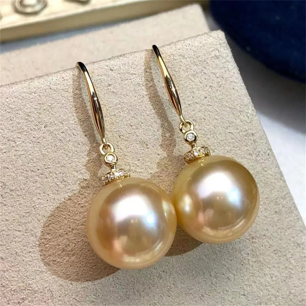 DIY Pearl Gadgets S925 Sterling Silver Stud Earrings Gold Silver Earrings Fit 8-13mm Beads E255