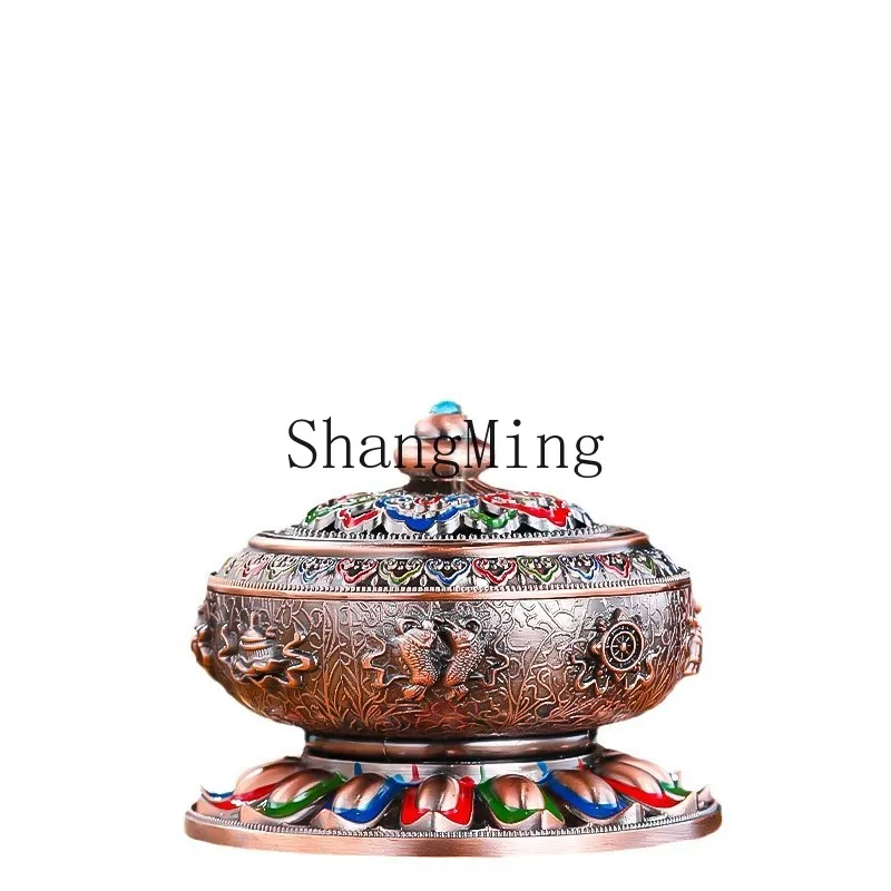 

PYH aromatherapy burner household indoor incense burner sandalwood agarwood eight treasures incense burner moxa