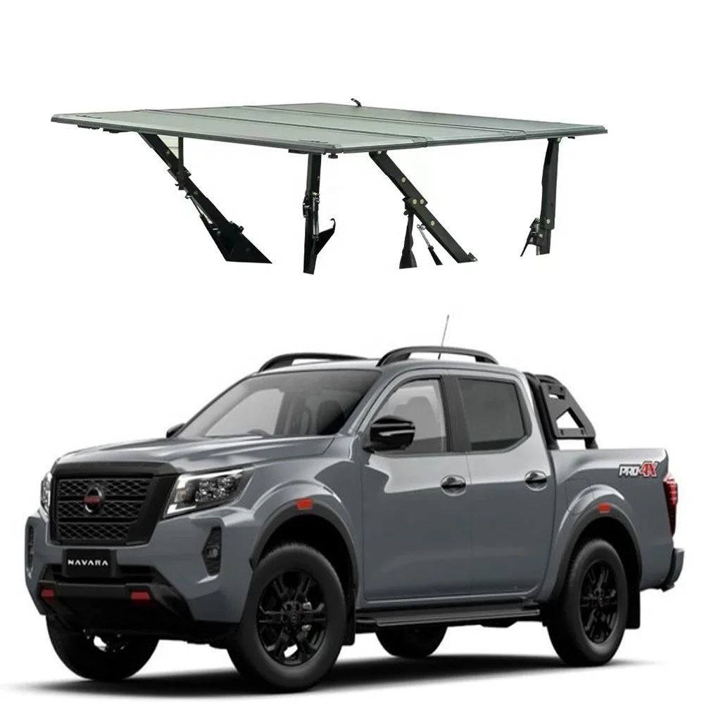 new upgrade Pickup Folding tonneau cover 4x4 accessories hard Lift-up tri-fold bed cover For back cover mazda bt-50 2017