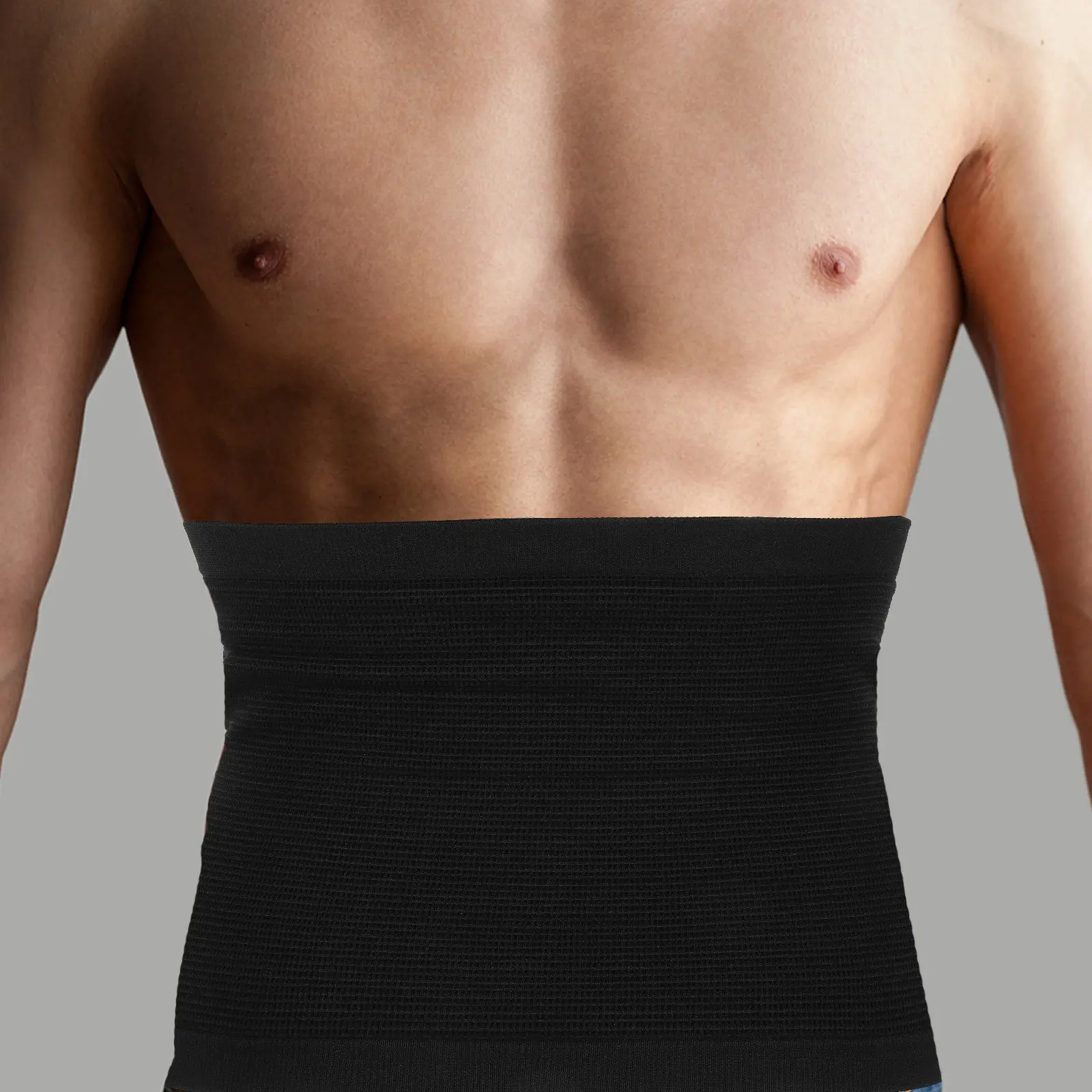 Men Slimming Belt Belt Size L Black Abdominal Support Back Reinforcement Instantly Slender Beer Belly