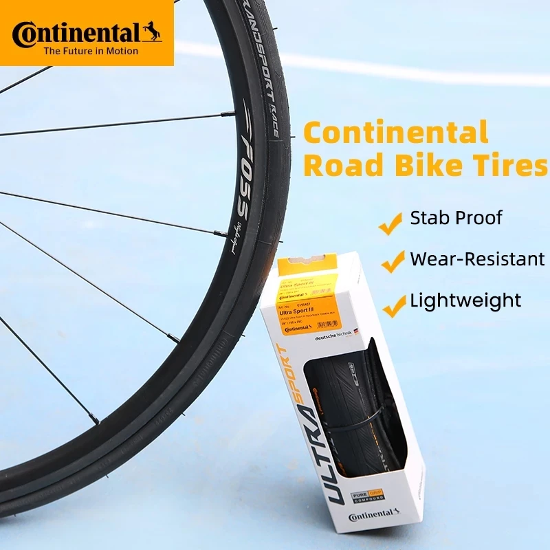 Continental Road Tire ULTRA Sport III & GRAND Sport Race & GP5000 700× 23C /25C/28C Road Bicycle Clincher Foldable Gravel Tire