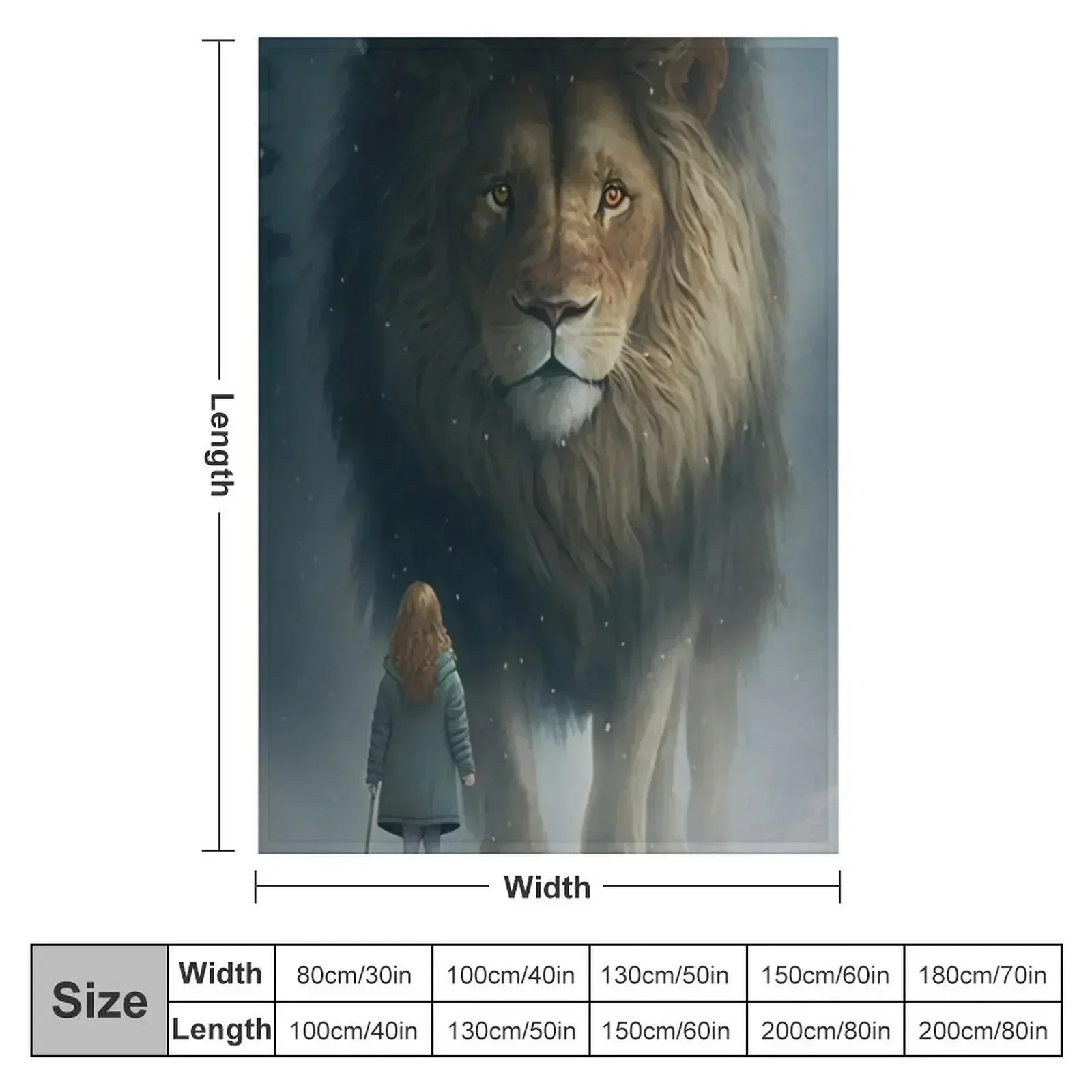 Lucy and Aslan Throw Blanket for babies valentine gift ideas Furry Soft Beds Blankets