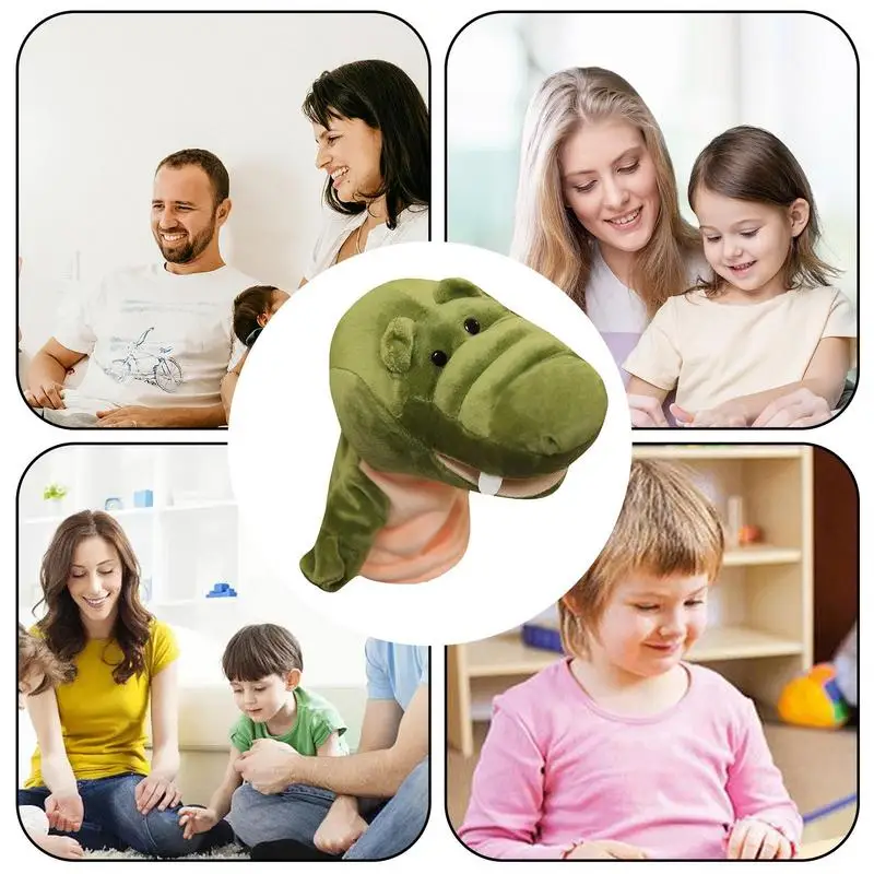 Pluszowe lalki zwierzęce Miękkie pluszowe lalki Urocze śmieszne kreatywne zmywalne interaktywne miękkie lalki zwierząt z ustami roboczym