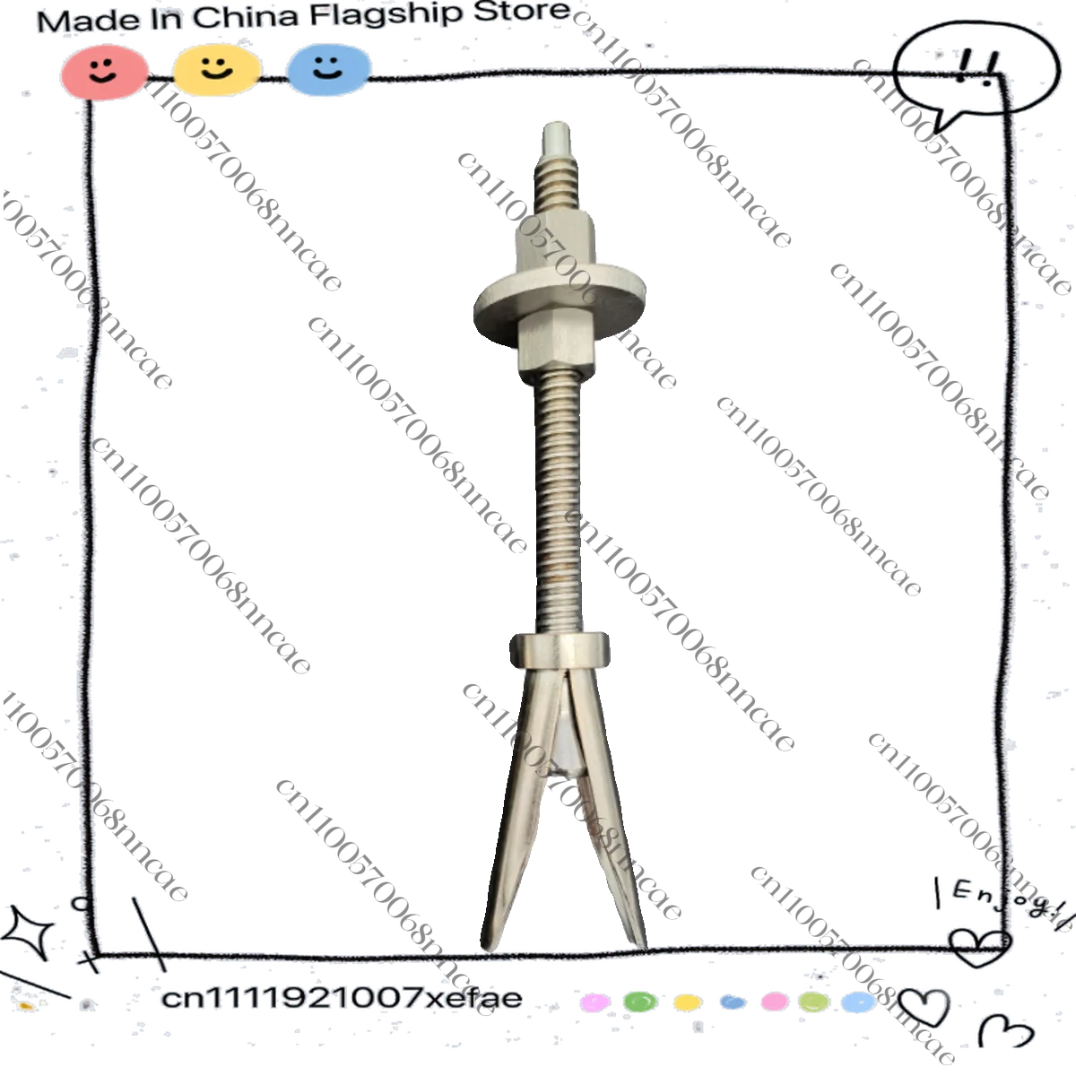 Stainless steel medium tooth rhinestone expansion screw high strength water drill bracket reusable removable