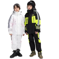 Children's Snow Suit Sets, Snowboarding Clothing, Ice Wear, Outdoor Costumes, Skiing Jackets and Pants, Boy or Girl's, Winter