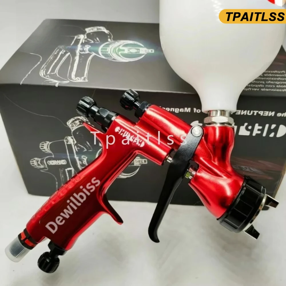 

Tpaitlss Paint 600ml Red 110B 1.3mm Nozzle LVMP Spray Gun Car with Mixing Cup Water Based Air Spray Gun Airbrush