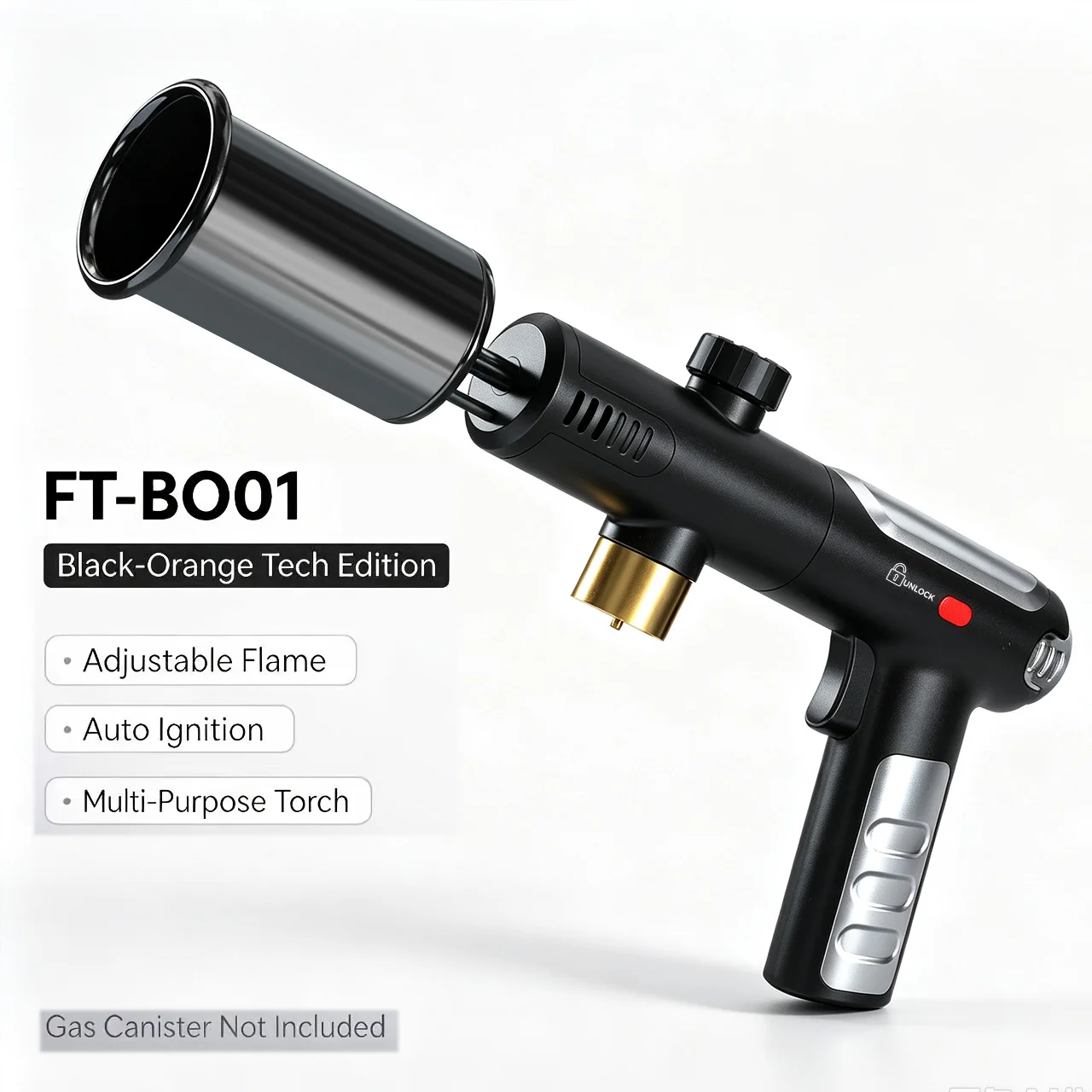 New High-flame Lighter Metal High Firepower Flamethrower for Outdoor Camping Barbecue Lighter for Outdoor Tools