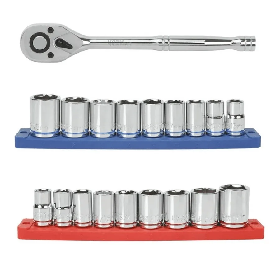 

21-Piece 1/2 inch Drive Ratchet and Socket Set
