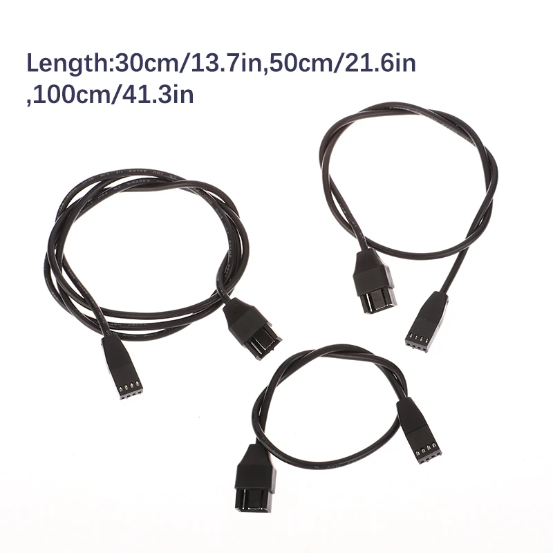 30/50/100cm Motherboard 4Pin PWM Temperature Control Fan Adapter Cable GPU Graphics Card Power Extension Cable