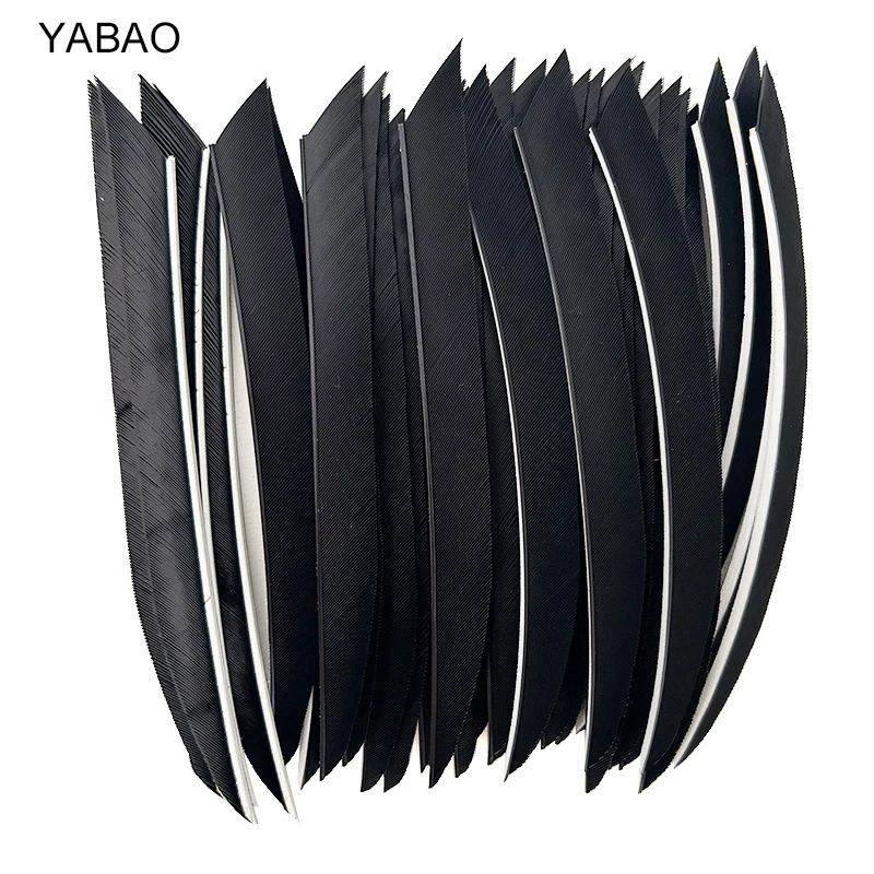 

100PCS 5" Knife Shape Archery Fletches Arrow Feathers Fletching Right Wings Turkey Feather Hunting Arrow Accessories