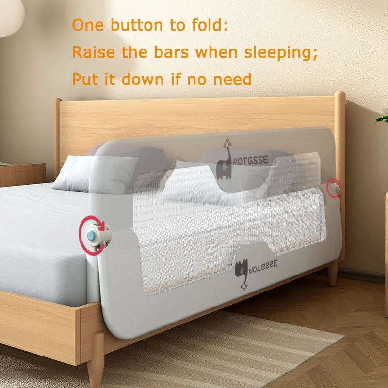 Baby Safety Products Baby Bed Rail Direct Factory Supply Foldable Bed Safety Rail