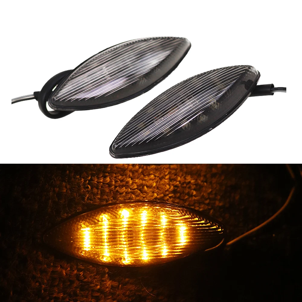 

Smoke Motorcycle LED Turn Signal Light Indicator Lamp Amber Flush Mount Fit For Kawasaki ZX14 ZX14R ZX-14R 2006-2007 06 07