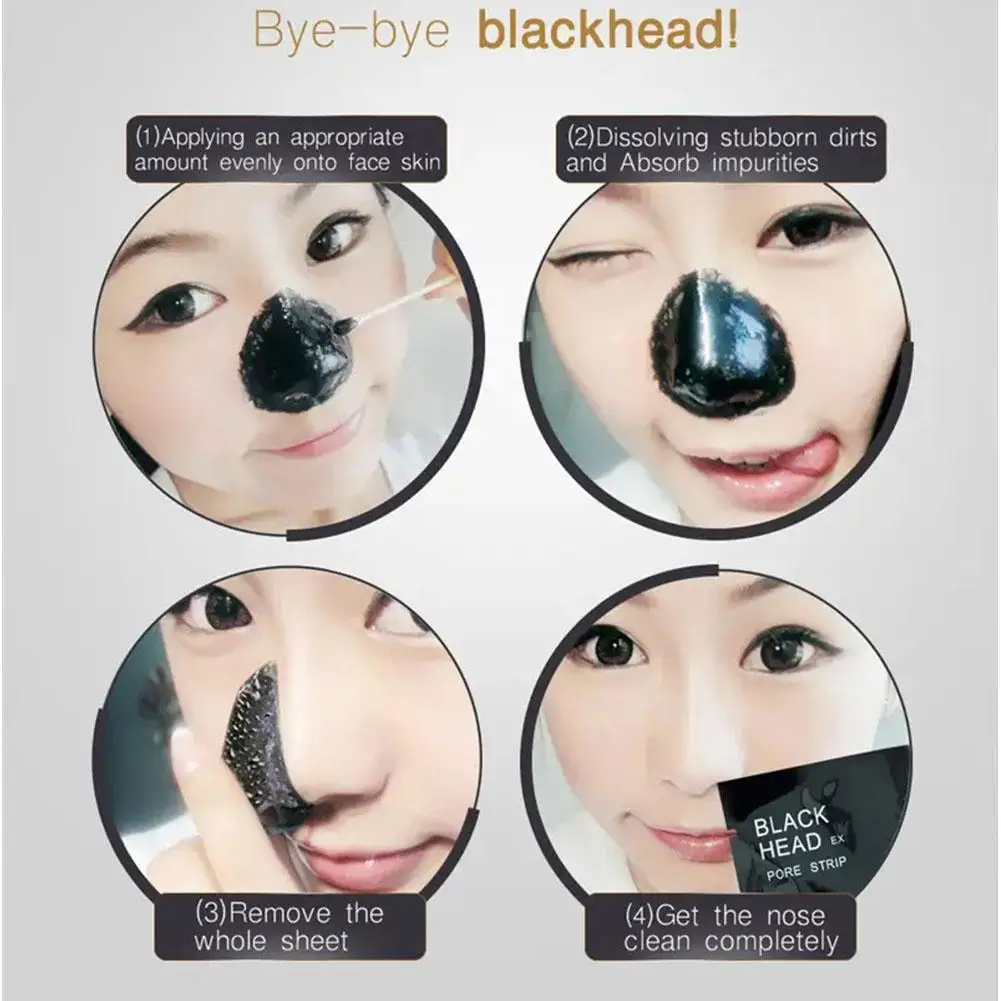 6g masker lumpur Mineral penghilang komedo hidung, masker pembersih pori-pori dalam penghilang Strip pembersih V4C4