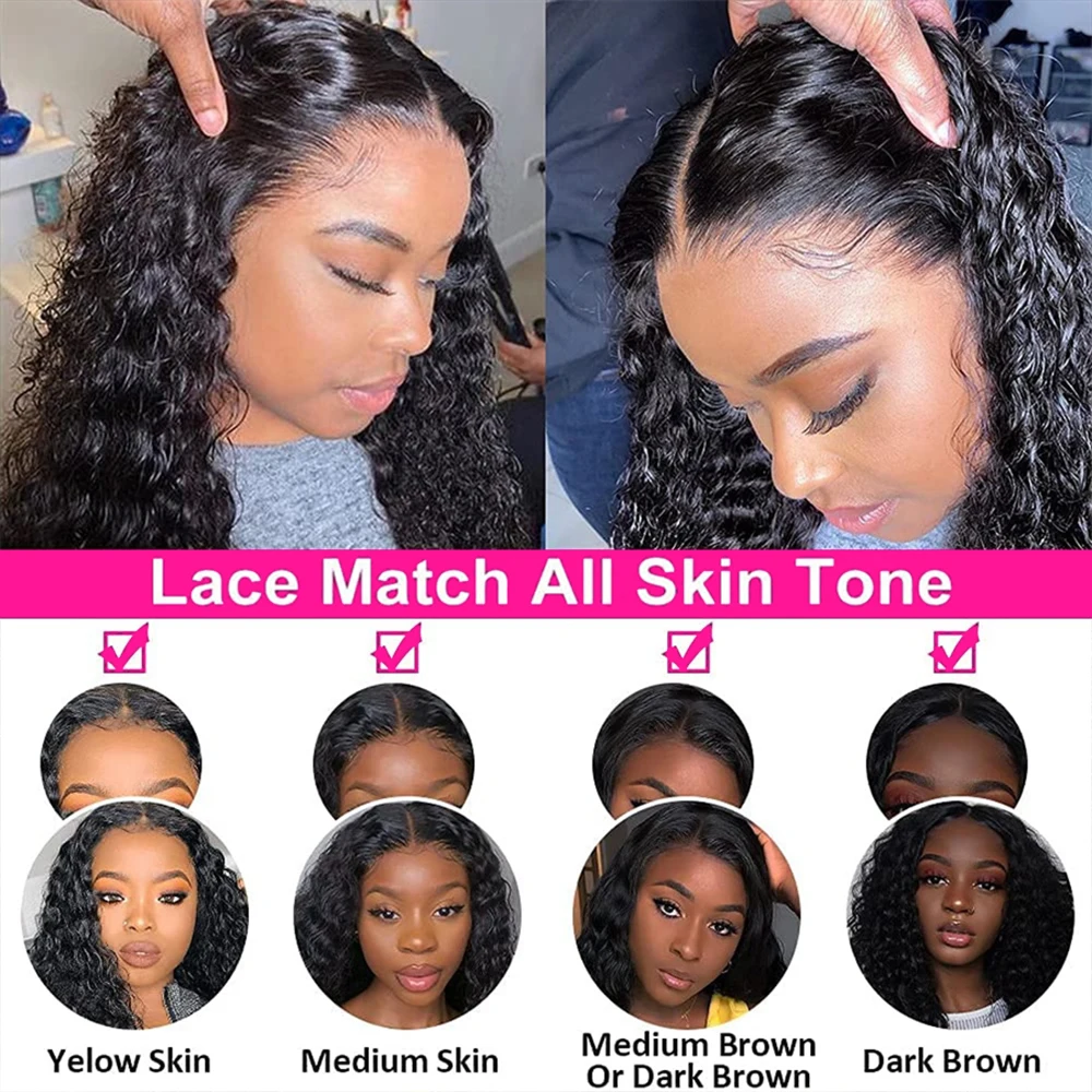 Deep Wave Frontal Wig 13x6 Hd Lace Frontal Wig 30 Inch Lace Front Wig Human Hair Wig Lace Front Blonde Lace Front Wig Human Hair