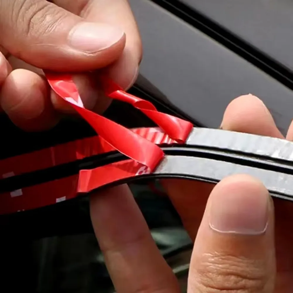 Rubber Car Edge Weather Stripping, Auto Window Door Windshield Seal Strip, Noise Reduction Soundproof Dustproof Protecto