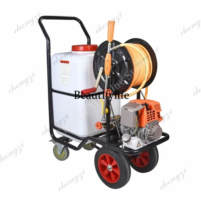 K182   Cart Type Spray 60L Disinfection Four Stroke 220V High Pressure Agricultural  Power Hand Push Type Electric Sprayer