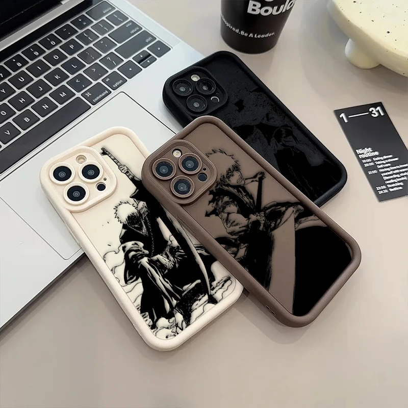 Japanese BLEACH Anime For iPhone 15 14 13 12 11 Pro Max XS Max X XR 7 8 Plus 6S Eye Ladder Phone Case