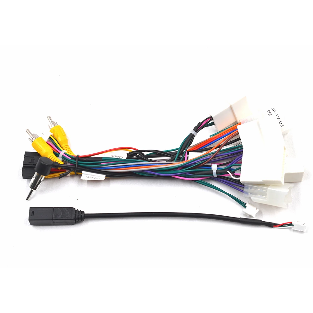 FT-RZ-01 Canbus Box with Wiring Harness Power Cable, Plug & Play Android Car Radio Canbus Decoder Perfect Fit for Toyota Coroll