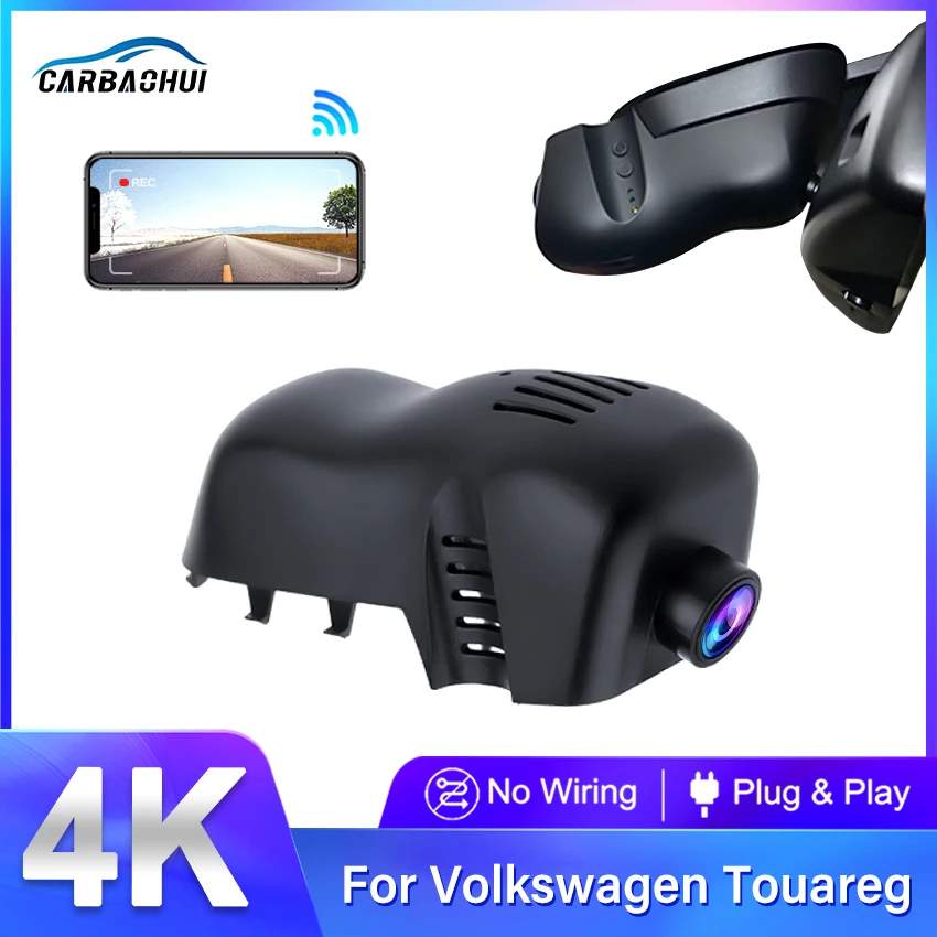 4K 2160P VW03-C Wifi Dash Cam Car Dvr Camera For Volkswagen VW Tuareg Toureg Touareg FL NF CR 7P R Edition X V6 V8 R50 DashCam