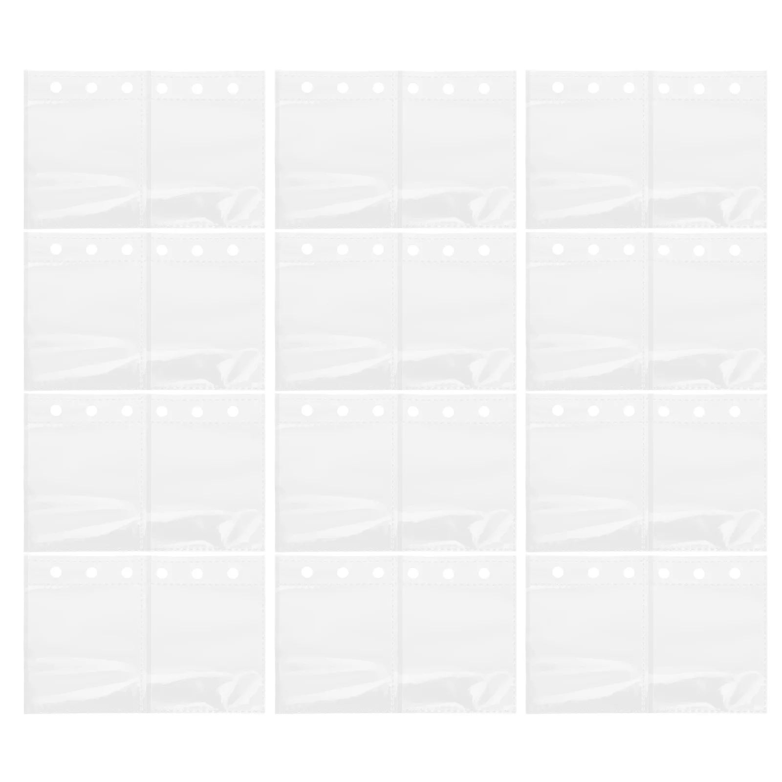 

50Pcs Scrapbook Album Refills Transparent Desktop Photo Album Pages for Card Greeting Postcard Storage Protective Double Sided