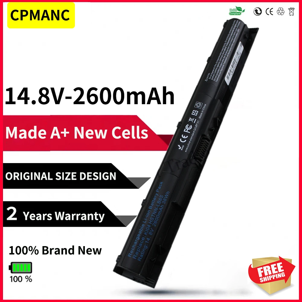 

CPMANC K104 KI04 Laptop Battery 800049-001 HSTNN-DB6T HSTNN-LB6S FOR HP N2L84AA TPN-Q158 15-an005TX