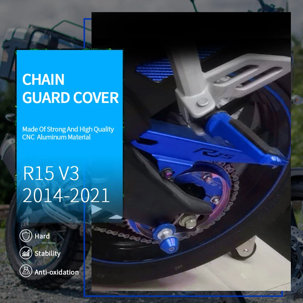 

For Yamaha YZF R15 V3 Motorcycle Chain Belt Protective Guard Cover High Quality Accessories 2015 2016 2017 2018 2019 2020 2021