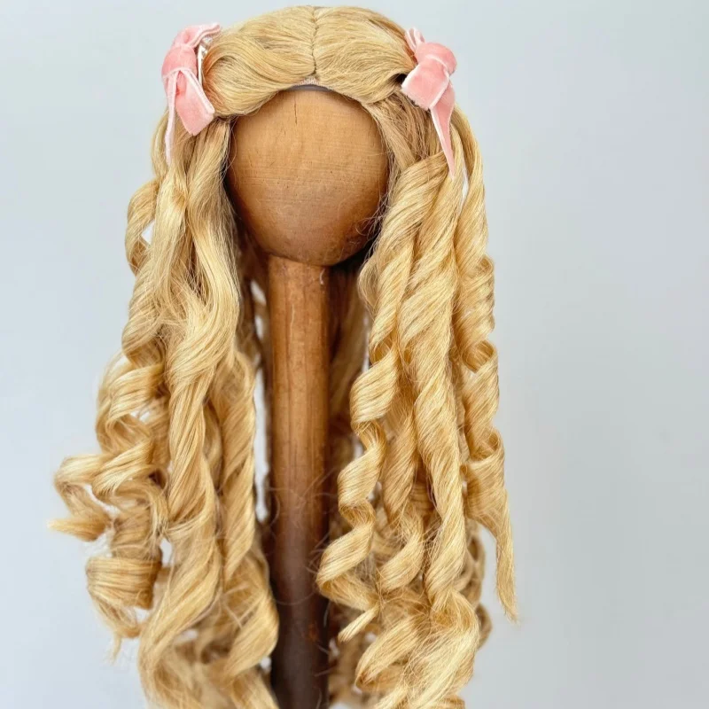 

Long Handmade Roman Curly Wig for BJD Dolls 1/4 1/3 MSD SD Blythe Accessory Multiple Sizes 7-8 Inch to 10-11 Inch Hot Doll Hair